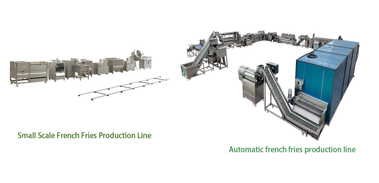 french fries production line
