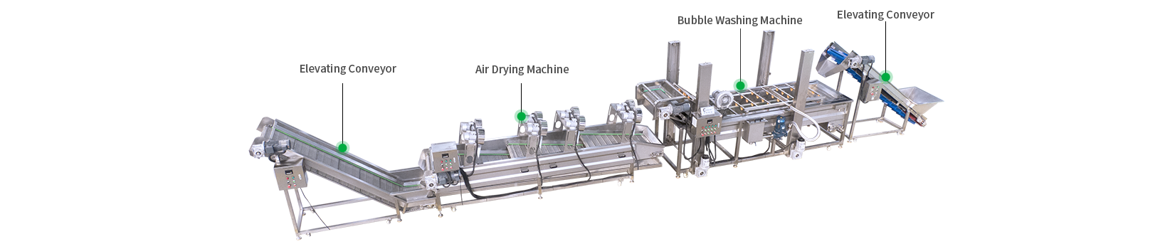 vegetable washing production line