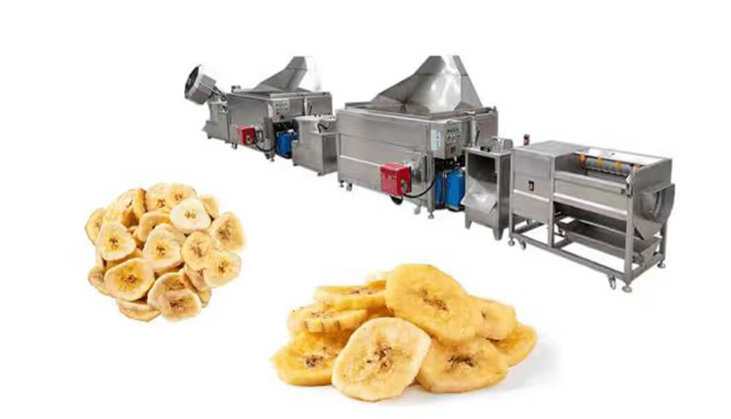 Guatemala 100kg/h Continuous Banana Chip Production Line